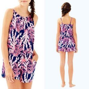 Lilly Pulitzer Aleene Girls romper Beyond the Sea XL 12 - 14